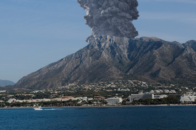 Sierra Blanca entra en erupción