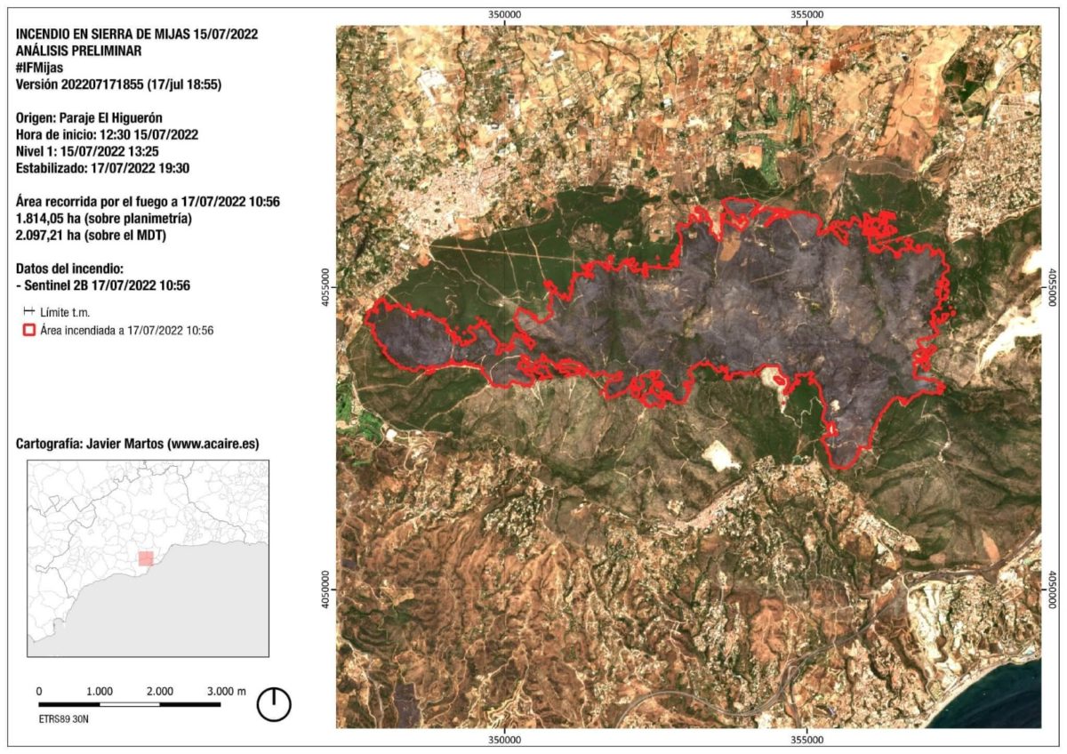 Impulsa Ciudad reclama cambios en las medidas de prevención y control de incendios y denuncia al Ayuntamiento por su inactividad frente a la crisis climática