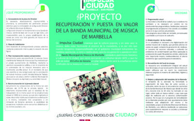 Proyecto: Recuperación y puesta en valor dela banda municipal de música de Marbella